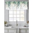 thumbnail image 4 of Eucalyptus Curtain Valances for Windows, Leaf Branch Nature Fruit Spring Summer Kitchen Valance Window Treatment, Light Filtering Block Curtains for Bathroom/Bedroom/Living Room 54'' x 18'', 4 of 9