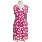 George ME - Women's Plus Print Pintuck Dress