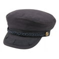 thumbnail image 6 of Newsboy Flat Cap Fiddle Sailor Cotton Greek Fisherman Hat, 6 of 8