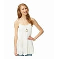 thumbnail image 2 of Aeropostale Womens Sheer Lace Tunic Blouse, Beige, Juniors, X-Small, 2 of 2