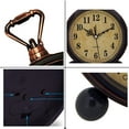 thumbnail image 2 of Wekity Vintage Alarm Clock , Analog Silent Small Bedside Desk Clock Battery Operated for Table Living Room Decor Shelf Gift Clock (Classic), 2 of 6