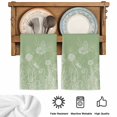 thumbnail image 5 of Sage Green Wildflowers Kitchen Towels Set of 4, Modern Floral Butterfly Plant Absorbent Dish Towels for Kitchen, Microfiber Hand Towel, Quick Drying Tea Towel for Cleaning Decorative Dishcloths, 5 of 7