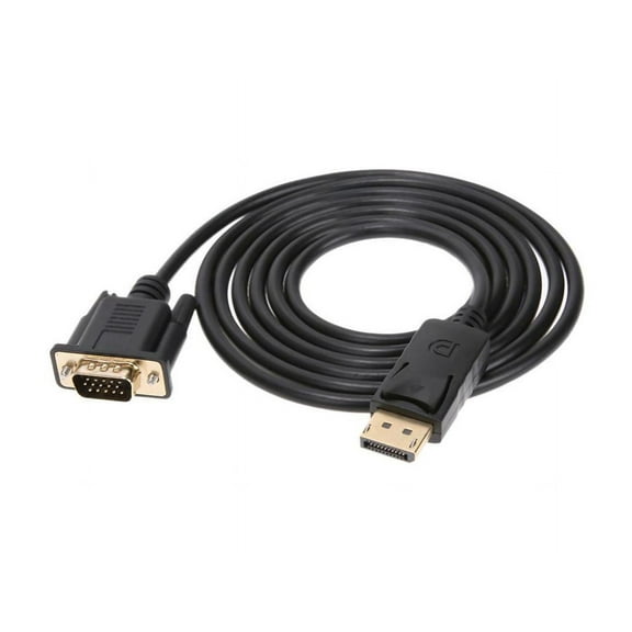 Simyoung DisplayPort to VGA 6 Feet Cable, Uni-Directional DP DisplayPort Computer to VGA Monitor Cable Male to Male Gold-Plated Cord Compatible with Lenovo, Dell, HP, ASUS