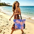 thumbnail image 7 of Colorful Palm Leaves Beach Bag Travel Tote Bag Reusable Shopping Bag Gym Bag with Wet Pocket Waterproof, 7 of 7