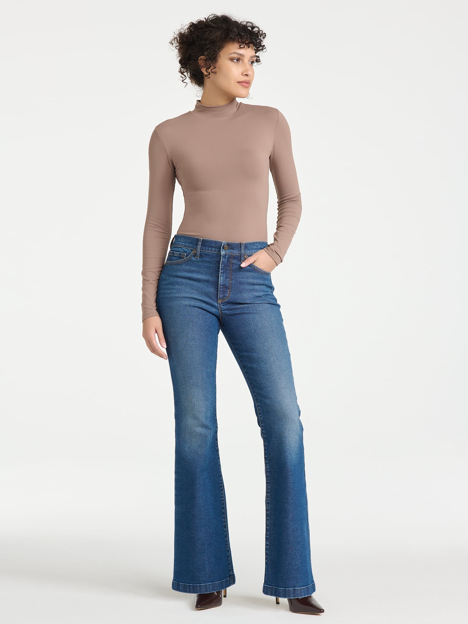 Sofia Vergara Women's Plus Size Melissa High Rise Flare Sizes 14W-26W