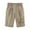 #2 Khaki, variant on Simua Women's Knee Length Shorts Graphic Printed Elastic Waist Drawstring Bermuda Shorts with Pockets for Women