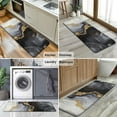 thumbnail image 6 of Black White Gold Marble Pattern Kitchen Rug Mat,Kitchen Runner Rugs Non Skid Washable,Decorative Kitchen Floor Mats for Kitchen,Sink,Laundry,17"x47.2", 6 of 7