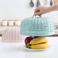 thumbnail image 4 of Injueey Cubierta de comida de malla de cocina Paraguas Protector contra salpicaduras con asa Cubiertas de platos reutilizables Anti Cocina y Comedor Púrpura, 4 of 6