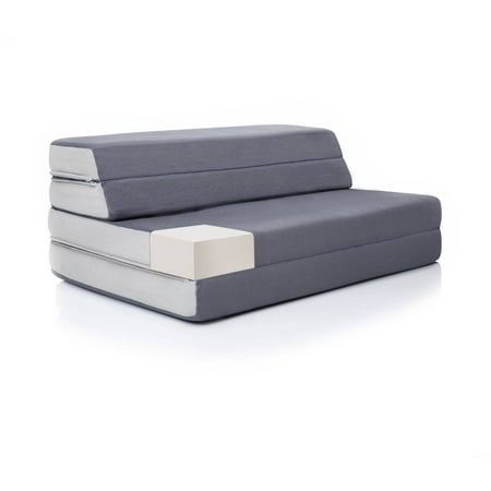 Lucid 4 Inch Folding Mattress and Sofa Chair, Multiple ...