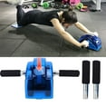thumbnail image 2 of Abdomen Wheel Exerciser, Professional Comfortable Grip Blue Easy To Assemble Abdominal Exercise Roller Wheel  For Exercise Blue, 2 of 8