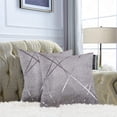 thumbnail image 3 of BRILLAR Fundas de cojín de terciopelo de chenilla gris plateado - Juego de 2, 50 x 50 cm - Elegantes fundas de almohada decorativas para salón, sofá y dormitorio, 3 of 5