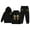 Black, variant on SonxaHe Toddler Girl' Outfits Leopard Bow Print Long Sleeve Hoodie Sweatpants Sports Athletic Loose Spring Outfits for Kids Black,Size 2-3 Y