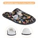 thumbnail image 3 of Fotbe Mushrooms and Autumn Leaves Pantuflas Peludas para Mujer con Estampado, Zapatillas de Peluche, Zapatos de Invierno para Casa, Uso Interior y Exterior-Medium, 3 of 8