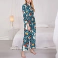 thumbnail image 3 of Lsque Christmas Snowman Gift Pattern Long Sleeve Pajama Set for Women - Soft 2-Piece Sleepwear and Loungewear Set with Pockets, Comfy Nightwear-Small, 3 of 7