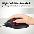 thumbnail image 2 of Perixx PERIPRO-303GR Small Trackball, 1.34 Inches Replacement ball for Perimice and M570, Glossy Dark Red, 2 of 7