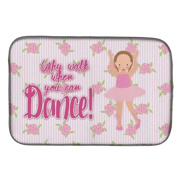 Carolines Treasures BB5385DDM Ballet Brown Short Hair Dish Drying Mat
