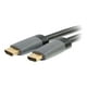 C2G Ethernet 5 ft 5ft HDMI Câble 4K - Haute Vitesse - In-Wall CL-2 Évalué - M/M - Câble HDMI avec Ethernet - Mâle HDMI vers Mâle HDMI - - Blindé - Noir - 4K support – image 1 sur 3