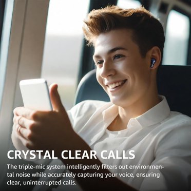 TOZO Hybrid Active Noise Cancelling Wireless Earbuds - 6 Mics ENC Clear Calls