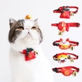 thumbnail image 2 of Chinese New Year Cat Collar Adjustable Cute Accessories Pet Neck Collar, Plush Collar for Puppies, Ideal for Festive Celebrations, 2 of 8