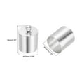 thumbnail image 2 of 50Pcs Cord End Caps 9.5mm End Cap Barrel Beads Kumihimo End Caps Brass for Jewelry Making 10mm Length Silver, 2 of 5