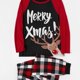thumbnail image 1 of PatPat Mosaic Family Matching Reno Merry Christmas Pijamas Set (Resistente Al Fuego), Hombres Mujeres Baby Kid's Loungewear, 1 of 4