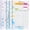 Multicolor, variant on 3 Pack A5 Planner Refill 82 Sheet Colored Monthly Weekly Planner Refill Paper 6 Hole Budget Sheets Expense Inserts for A5 Binder Cover Bill Saving Organizer, Blue