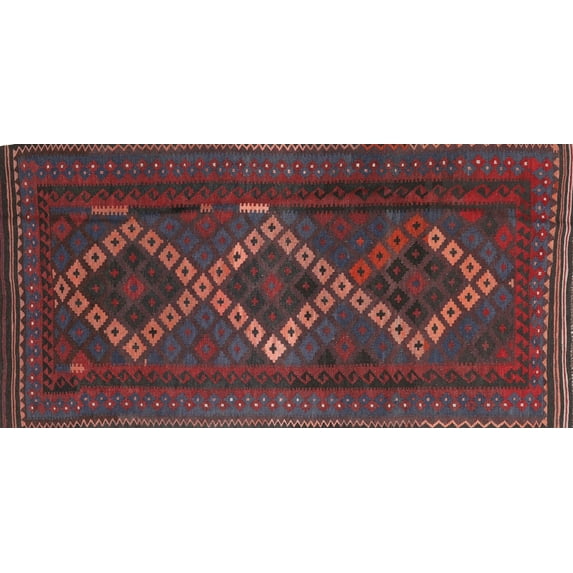 Ahgly Company Indoor Rectangle Traditional Saffron Red Persian Area Rugs, 5' x 7'