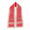 thumbnail image 2 of Set of 2 Red & Yellow Decorative Puja Cloth Pooja Chunar Dupatta (Size :- 29 Inches x 4 Inches) Pooja Items Articles for Decoration for Statue Frame Idol Temple, (Red , Yellow ), 2 of 3