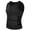 Black With Two Belts, variant on COMFREE Men Sauna Suit Hot Neoprene Body Shaper Waist Trainer Sweat Vest Tank Top Corset Workout Compression Shirt GYM for Weight Loss Tummy Fat Loss
