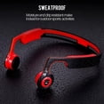 thumbnail image 3 of Lian LifeStyle Premium Bone Conduction Headphones Lightweight & Waterproof w/Mic & Bluetooth. Wireless Over Ear Headset for Adults and Kids, Suitable for Sports, Gaming, Travel, Office (Black w/Red), 3 of 9