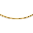 thumbnail image 1 of 14K Yellow Gold 4mm Lightweight Domed Omega Necklace (18 X 4) Made In Italy odl4-18, 1 of 5