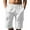 White, variant on ZZwxWA Casual Summer Shorts for Men Fashion Elastic Waist Drawstring Golf Shorts Straight Leg Loose Beach Pants