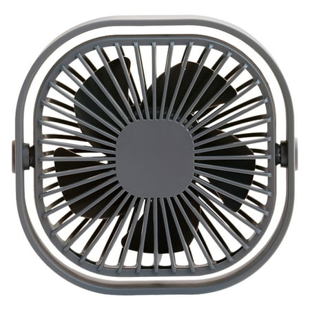 

Geruite Desk Fans Small Quiet | Air Circulation Fan | 3 Speeds Adjustable Desktop Cooling Fan with 360° Rotation Head USB Powered Fan for Home Office Table Travel