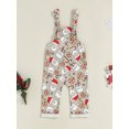 thumbnail image 4 of Michellecmm  Christmas Toddler Girls Boys Overalls Reindeer/Santa Print Romper, 4 of 9