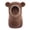 Brown, variant on Quealent Baby Boys Knit Hat Winter Toddler Girls Balaclava Cute Animals Ear Hat Soft Fleece Lining Cap (Grey, 6-36 Months)