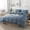 Blue Flower, variant on Duvet Dover Queen Size - 100% Cotton Comforter Cover, Breathable Bedlinen for Set for Queen Beds, 3-PC Wildflower Comforter Cover Sets,Desert Rose