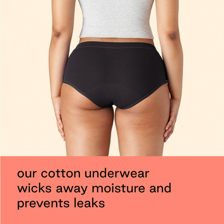 NEW Thinx Air Bikini Period Panty Size M Medium Black Moderate