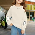 thumbnail image 2 of Mercatoo Season Girls Sweatshirt Print Long Sleeve Pullover Multiple Color Options for Casual Wear and 5t Girls Clothes Winter, 2 of 5