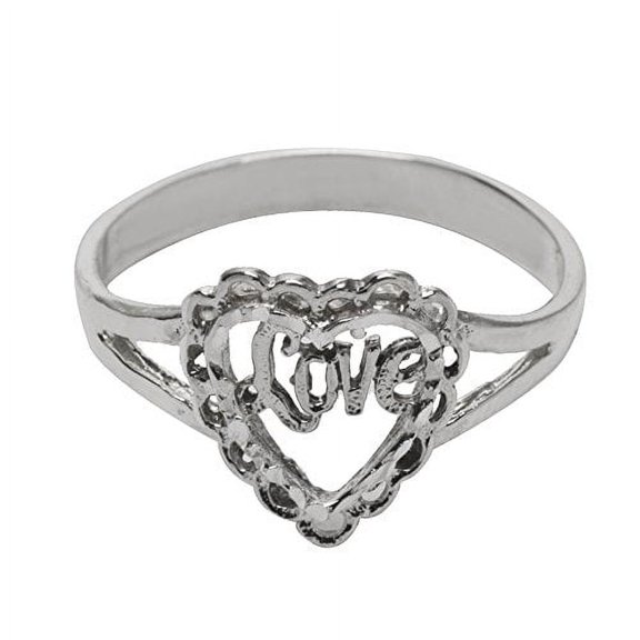 Sterling Silver Love Heart Ring