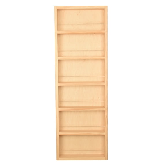 Ceres Unfinished On the Wall Spice Rack 42"h x 14"w x 2.5"d