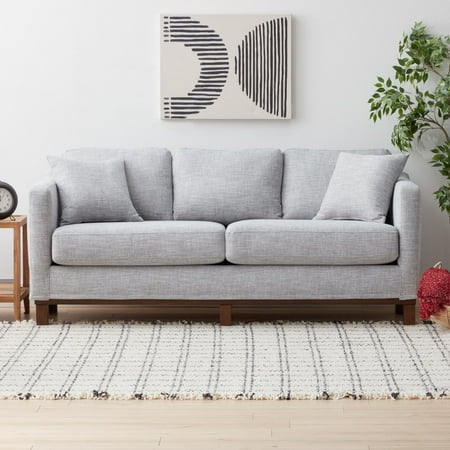 Gap Home Upholstered Wood Base Sofa, Gray