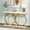 Gold, variant on Tribesigns Gold Console Table, 55 inch Faux Marble Entryway Table Narrow Long Sofa Table, Modern Accent Table for Living Room, Entrance Table Geometric Metal Frame, White and Gold