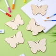 thumbnail image 5 of Topbathy 40Pcs Unfinished Wood Slice Butterflies Wooden Cutout for DIY Home Decor, 5 of 6