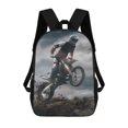thumbnail image 1 of Motocross Sucio Moto de Cross-theme Backpack, Campus style schoolbag Bookbag with Adjustable Shoulder Straps And Large Zip Compartment, Unisex Travel Bags., 1 of 6