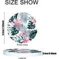 thumbnail image 2 of Car Coasters 6 Pack Stone Cup Holder Green Monstera Leaves Absorbent Drink Car Coaster Ceramic Set Small 2.56 inch Cup Coasters, 2 of 6