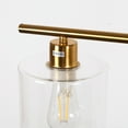 thumbnail image 7 of 3-Light Brass Modern Kitchen Island Light fixtures,Linear Chandelier Pendant Hanging Light with Clear Glass Shade, 7 of 7
