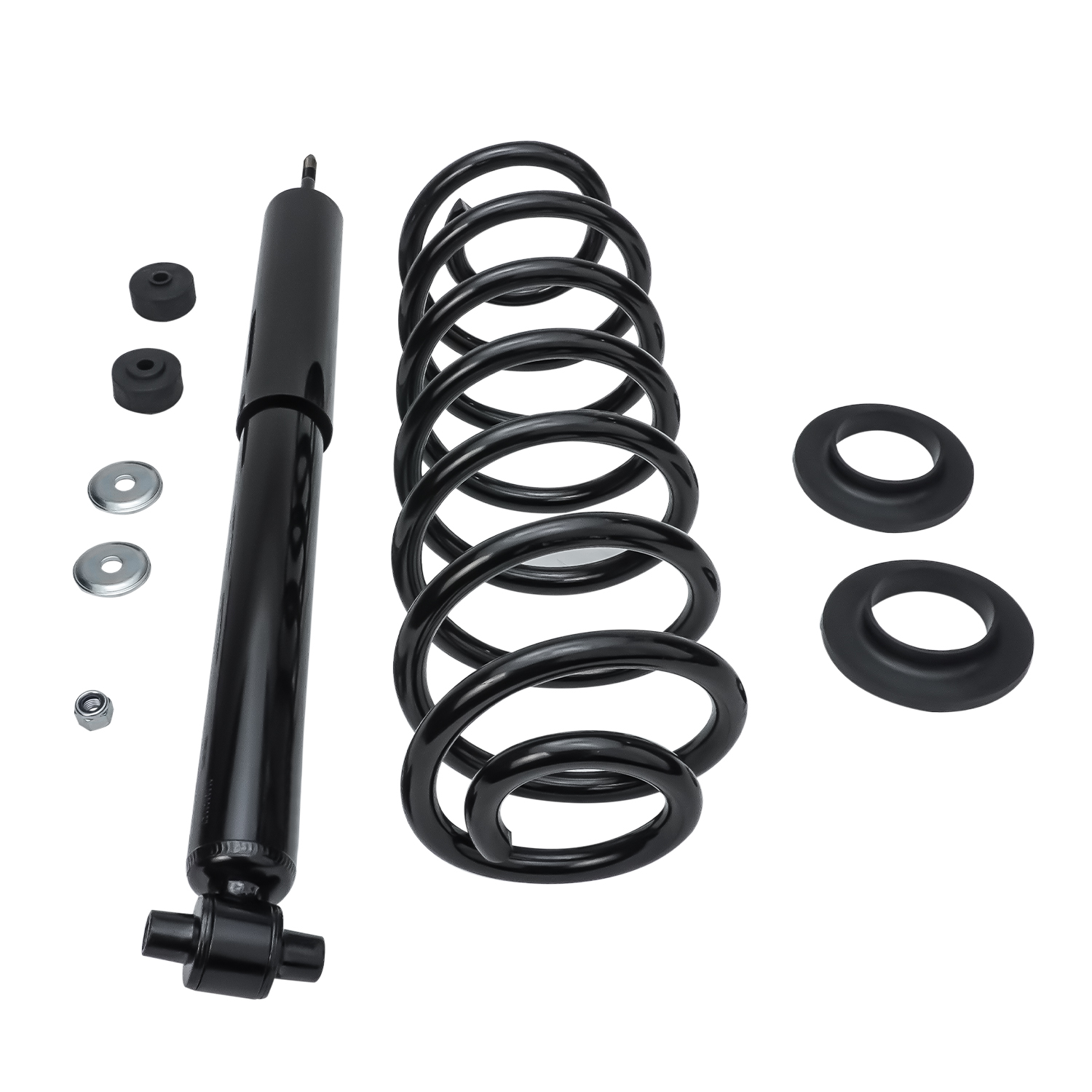 Detroit Axle - Rear Struts for 2003-2011 Ford Crown Victoria Lincoln Town Car Grand Marquis Complete 2 Struts w/Coil Spring 2004 2005 2006 2007 2008 2009 2010 Replacement Ready Struts Assembly