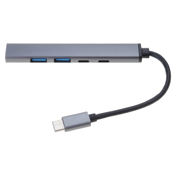 Fast Speed Type C HUBs 5 in 1 HUBs with USB 3.0/2.0 USB C and 60W Power for PC