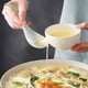thumbnail image 5 of Juego de 4 cucharas de sopa chinas retro de cerámica de 6,3 pulgadas para ramen, wontons y miso, varios colores, 5 of 6