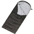 thumbnail image 3 of 10 Pack Bulk Wholesale of Cold Weather Hooded Sleeping Bags for Adults, Kids, Homeless, Camping, Indoors, Outdoors - 10 Count Hooded Sleeping Bags in Black - 71"L x 30"W, 3 of 6